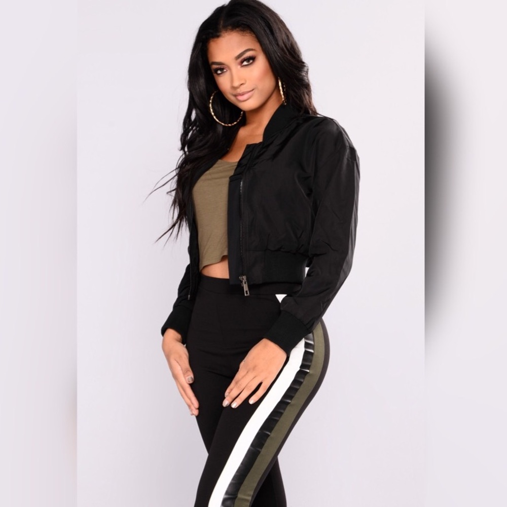 Fashion nova drift away bomber jacket